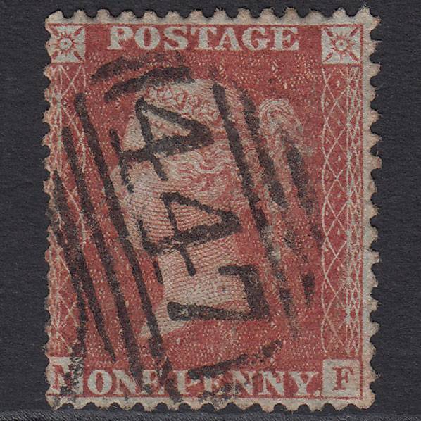 GB QV 1856 1d Red-brown (Plate 32) SG29-C8(1) NF GU Leeds 447