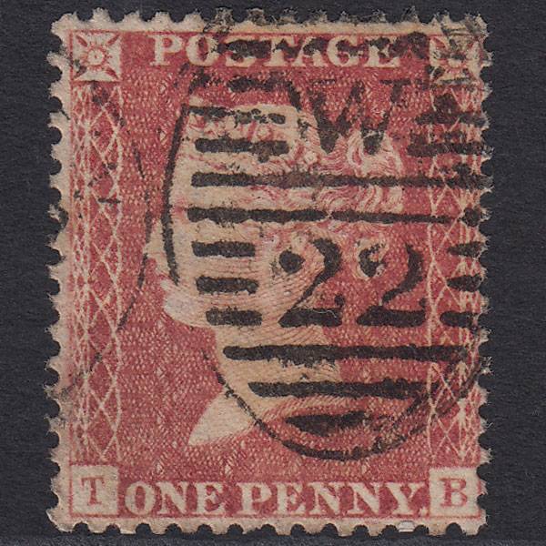 GB QV 1857 1d Rose-red (Plate 59) SG40-C10(1) TB FU London D&S W22