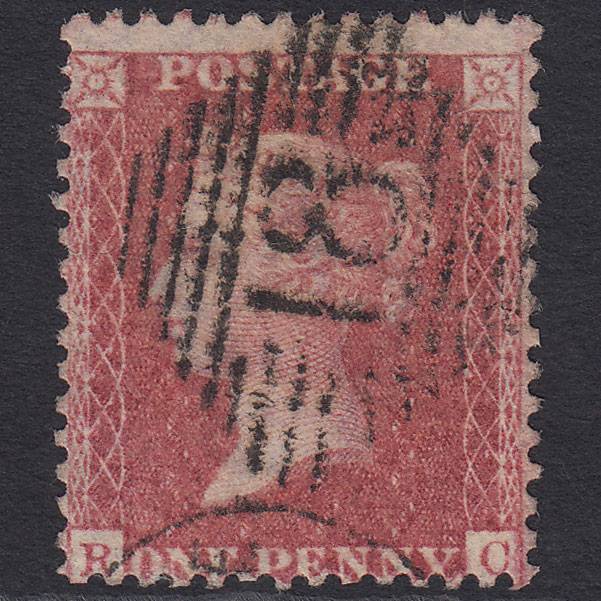 GB QV 1857 1d Rose-red (Plate 47) SG40-C10(1) RC FU Athlone 18