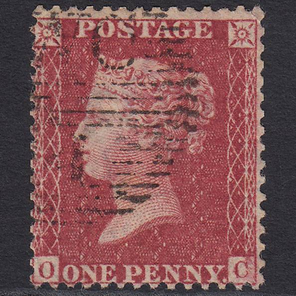 GB QV 1857 1d Rose-red (Plate 55) SG40-C10(1) OC GU London D&S WC4