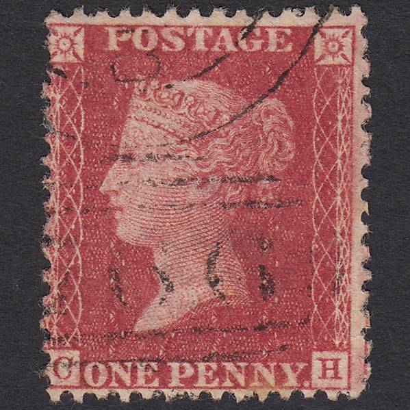 GB QV 1857 1d Rose-red (Plate 60) SG40-C10(1) CH FU Swindon 766