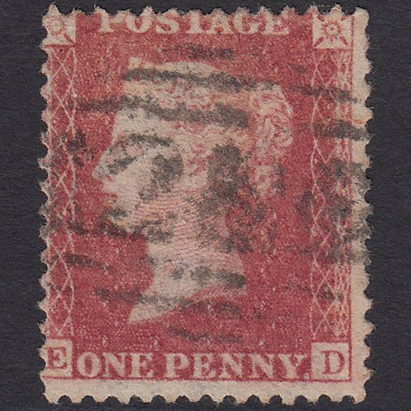 GB QV 1857 1d Rose-red (Plate 52) SG40-C10(1) ED GU