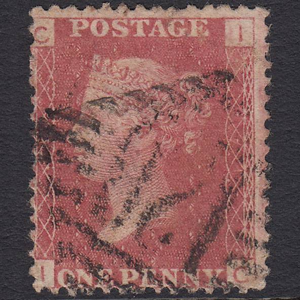 GB QV 1864 1d Rose-red (Plate 71) SG43-G1(1) IC FU Charleville 128