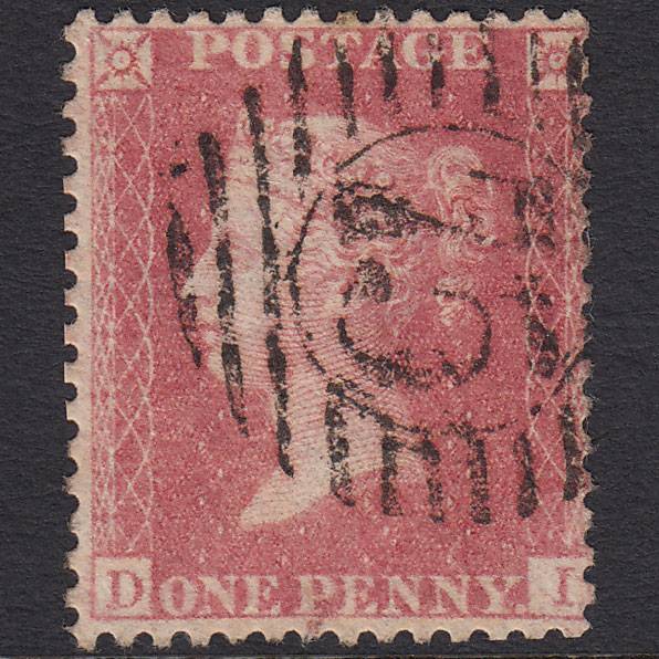 GB QV 1857 1d Pale Rose (Plate 42) SG39-C10(3) DI GU London D&S 75