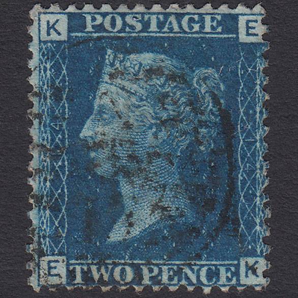 GB QV 1869 2d Blue (Plate 14) SG46-G3 EK GU