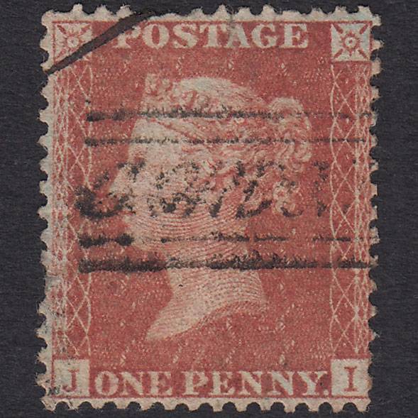 GB QV 1856 1d (Plate 35) SG29-C8(1) JI GU Gordon Street Scots Local Cancel