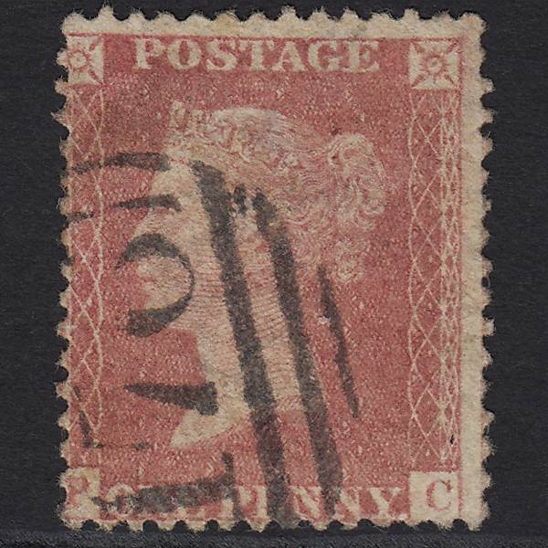 GB QV 1857 1d Rose-red (Plate 68) SG40-C10(1) PC GU