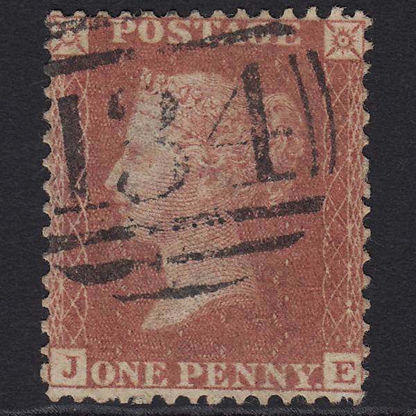 GB QV 1857 1d Rose-red (Plate 52) SG40-C10(1) JE FU Bristol 134 Well Centred