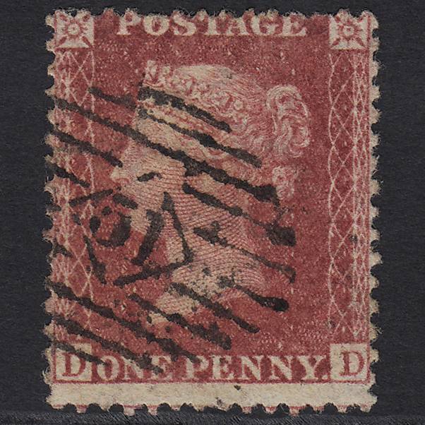 GB QV 1857 1d Rose-red (Plate 36) SG40-C10(1) DD GU London IS 51 51.c