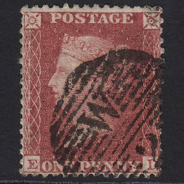 GB QV 1857 1d Rose-red (Plate 52) SG40-C10(1) ED GU London D&S W2