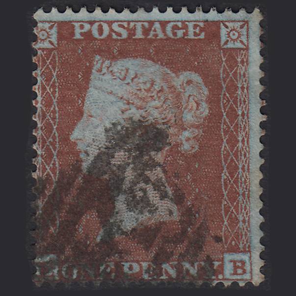 GB QV 1854 1d Red-brown (Plate 179) SG17-C1(1) EB GU