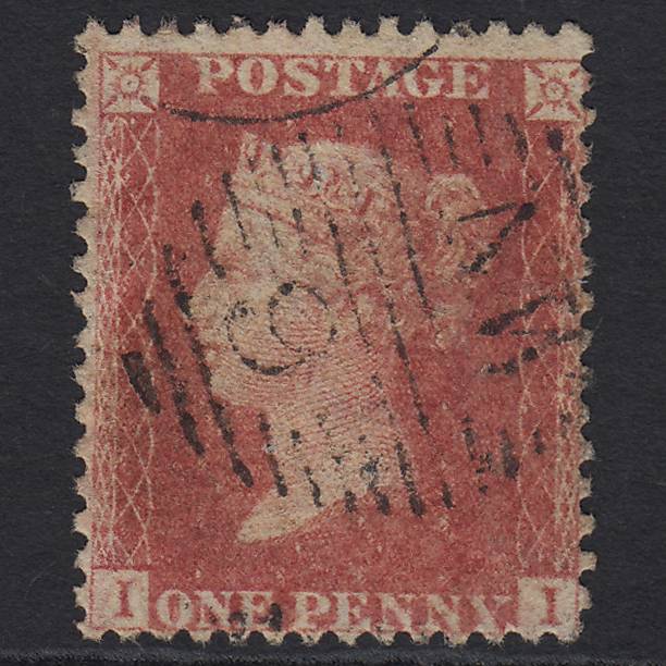 GB QV 1857 1d Rose-red SG40-C10(1) II FU Miss Imprimatur London D&S NW9