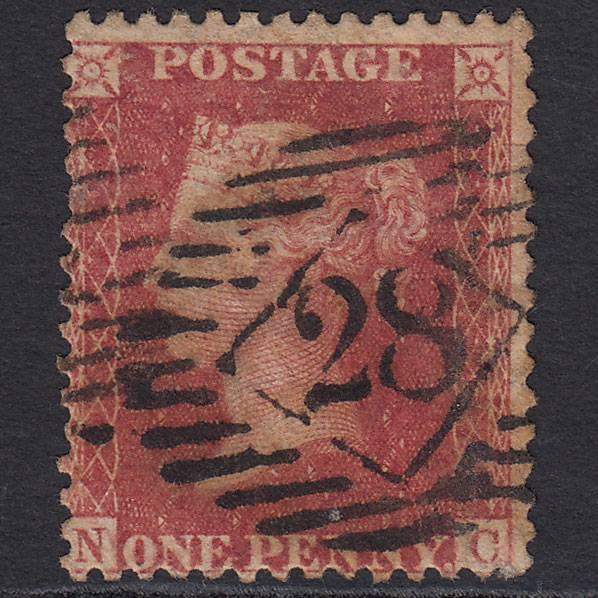 GB QV 1857 1d Rose-red (Plate 43) SG40-C10(1) NC GU London IS 28