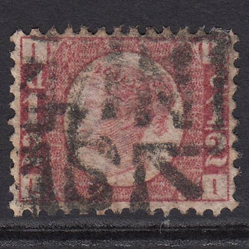 GB QV 1870 1/2d Rose-red (Plate 12) SG48-G4 LI FU Npb Cancel Well Centred