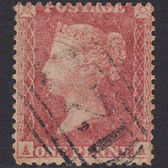 GB QV 1857 1d Rose-red (Plate 39) SG40-C10(1) AA GU Missing Imprimatur