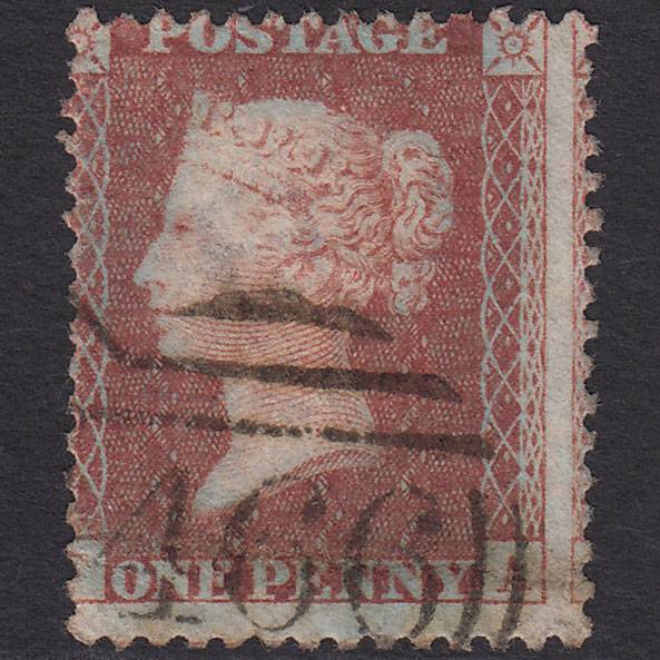 GB QV 1856 1d PUrple-brown (Plate 26) SGC8(8) FA GU Liverpool 466 Spoon