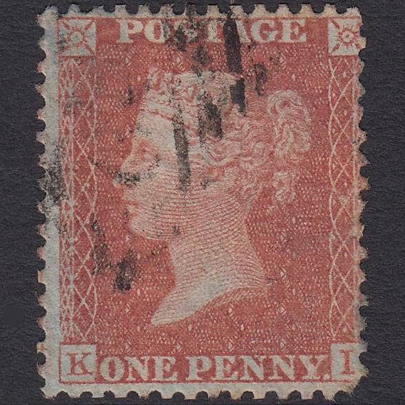 GB QV 1856 1d Brown-rose (Plate 34) SG32-C8(4) KI GU Ireland