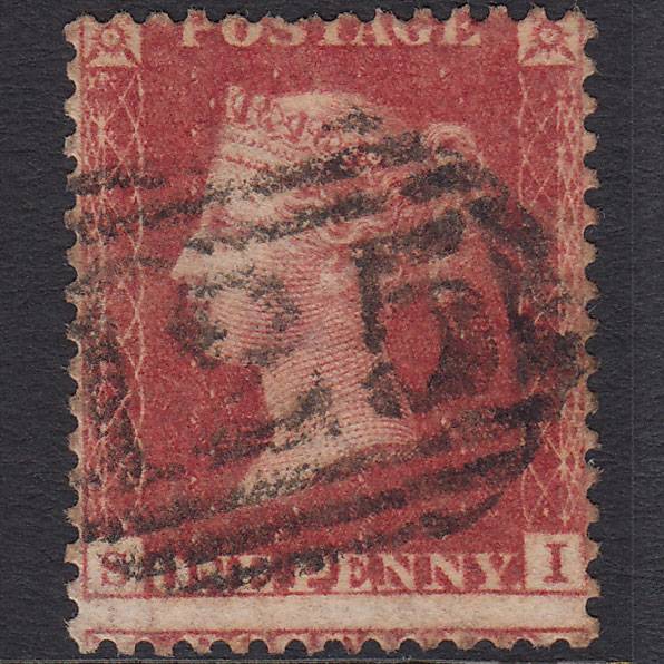 GB QV 1857 1d (Plate 42) SG40-C10(1) SI FU Bridlington Quay 125 Large Misperf