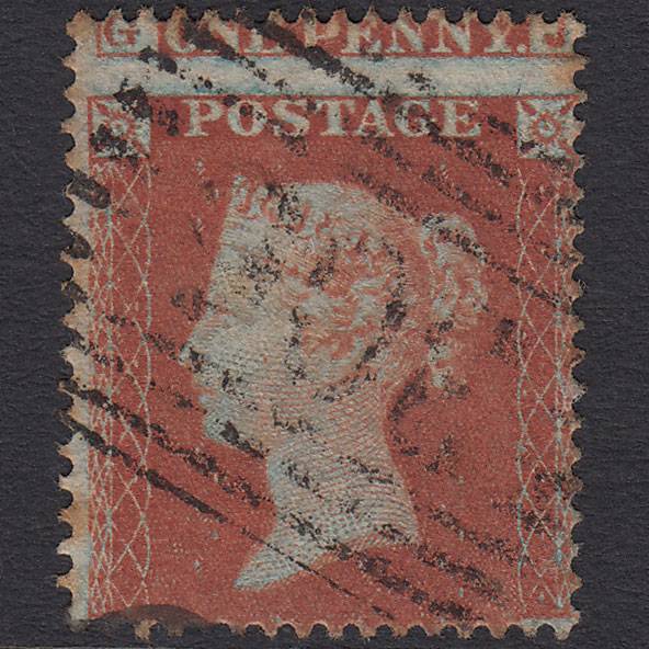 GB QV 1854 1d SG17-C1(1) HJ GU South Queensferry 306 Large Misperf