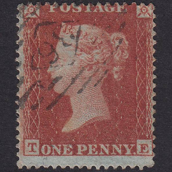 GB QV 1854 1d Plate 193 SG17-C1(1) TE GU Missing Imprimatur London Is 36