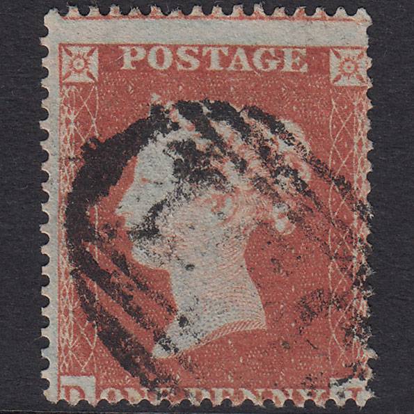GB QV 1854 1d Red-Brown SG17-C1(1) D? FU