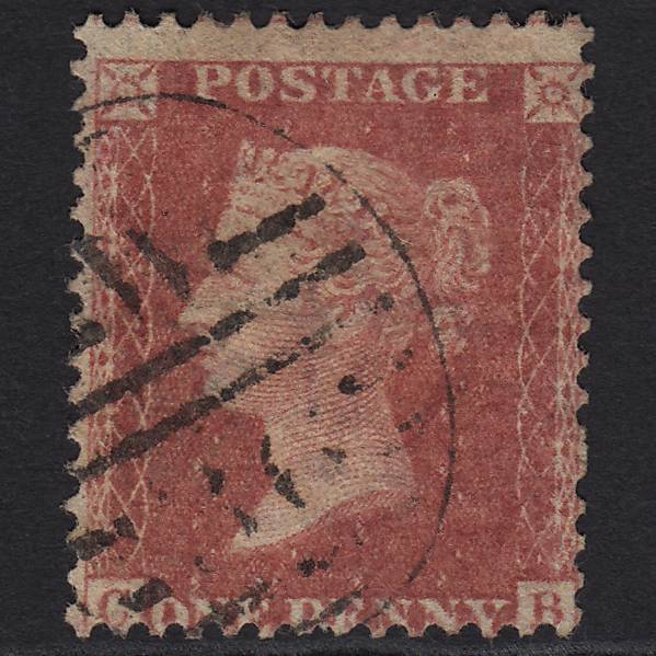 QV 1857 1d Rose-red (Plate 43) SG40-C10(1) CB GU London D&S W36