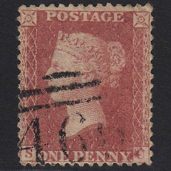 GB QV 1857 1d Rose-red (Plate 66) SG40-C10(1) SC GU