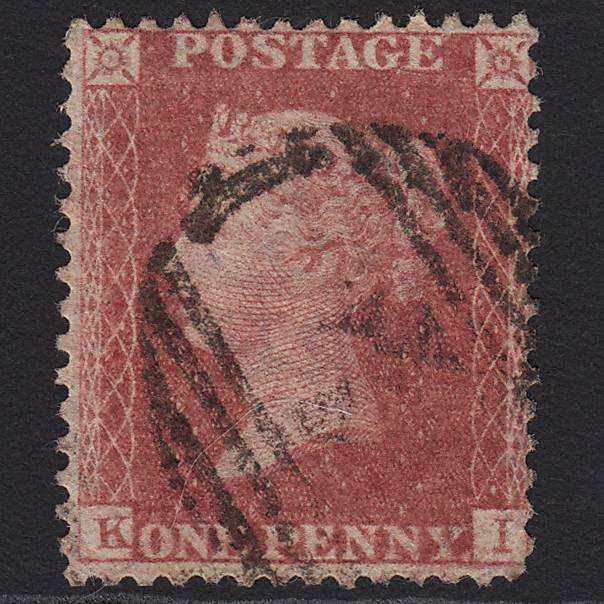 GB QV 1857 1d Rose-red (Plate 59) SG40-C10(1) KI GU
