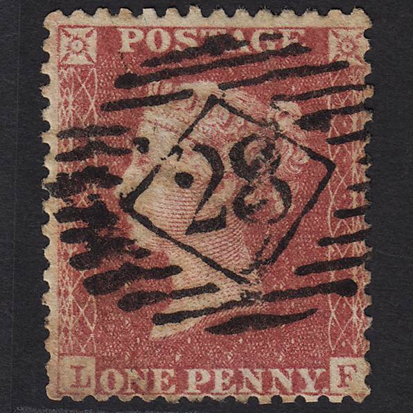 GB QV 1857 1d Rose-red (Plate 46) SG40-C10(1) LF GU London IS 28