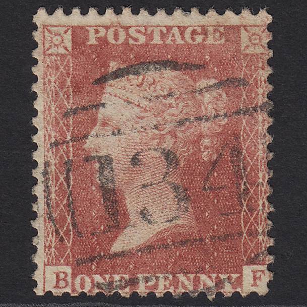GB QV 1857 1d Rose-red (Plate 48) SG40-C10(1) BF GU Bristol 134