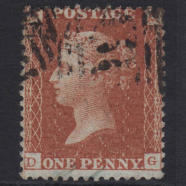 GB QV 1855 1d Red-brown (Plate 6) SG24-C3(1) DG FU