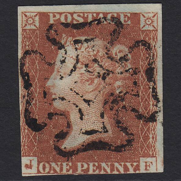 GB QV 1841 1d (Plate 22) SG8-B1(1) JF FU Missing Imprimatur Full MX