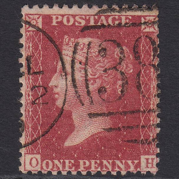 GB QV 1857 1d Rose-red (Plate 47) SG40-C10(1) OH FU Hull 383