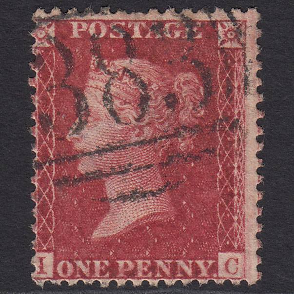 GB QV 1857 1d Deep Rose-red SG41-C10(4) IC GU Hull 383