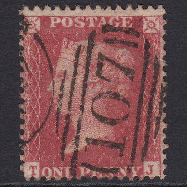 GB QV 1857 1d Rose-red (Plate 56) SG40-C10(1) TJ FU Bradford 107