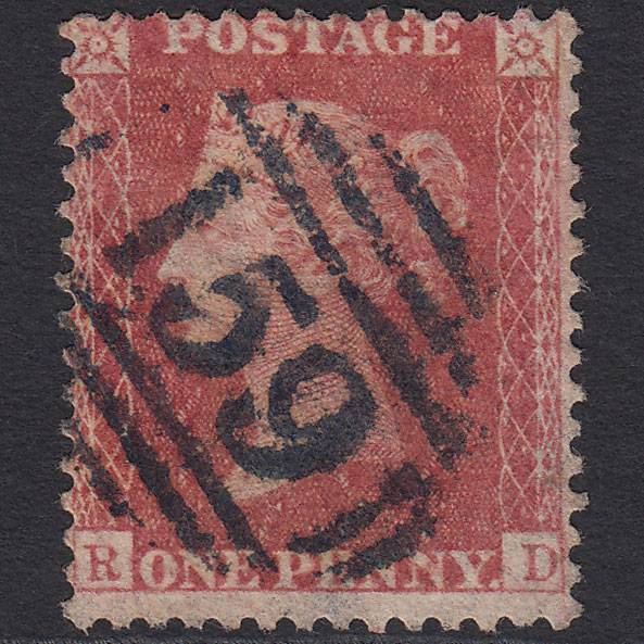 GB QV 1857 1d Rose-red (Plate 64) SG40-C10(1) RD FU Blue Chard 159