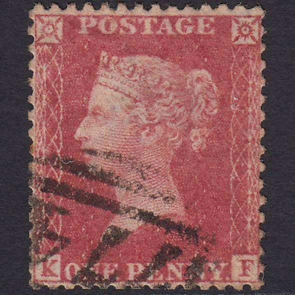 GB QV 1857 1d (Plate 27) SG40-C10(1) KF GU Tamworth 774 Very Well Centred