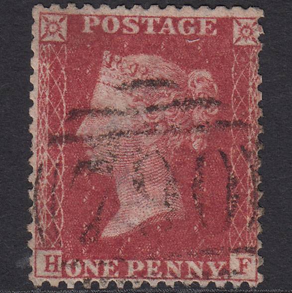 GB QV 1857 1d Rose-red (Plate 55) SG40-C10(1) HF GU Thetford 790