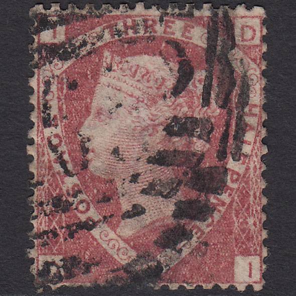 GB QV 1870 1 1/2d Lake-red (Plate 3) SG52-G6 DI GU