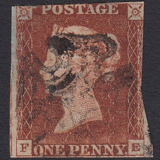 GB QV 1841 1d Red-brown Penny Black (Plate 8) SG7-A2 FE PU Maltese Cross