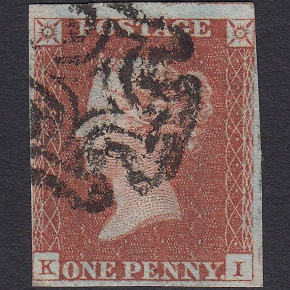 GB QV 1841 1d (Plate 22) SG8-B1(1) GUideline KI FU Missing Imprimatur nr 4M MX