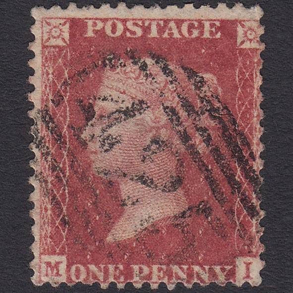 GB QV 1857 1d Rose-red (Plate 47) SG40-C10(1) MI GU Knutsford 425