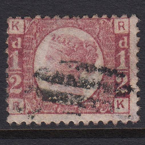 GB QV 1870 1/2d Rose-red (Plate 1) SG48-G4 RK FU