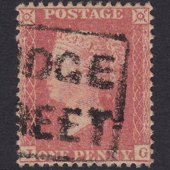 GB QV 1857 1d (Plate 36) SGC9A(1) JG VFU Bidge Street Scots Local Cancel