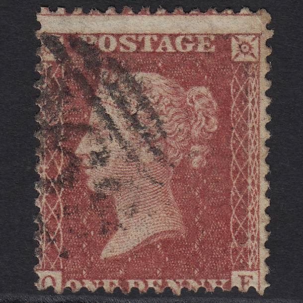 GB QV 1857 1d Rose-red (Plate 62) SG40-C10(1) OF GU