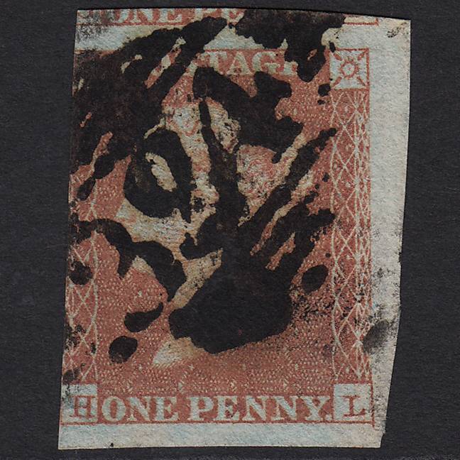 GB QV 1841 1d Red-brown (Plate 116) SG8-B1(1) HL GU Maryborough 324