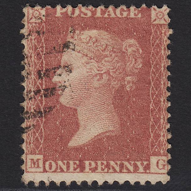 GB QV 1857 1d Rose-red (Plate 59) SG40-C10(1) MG FU Light Cancel
