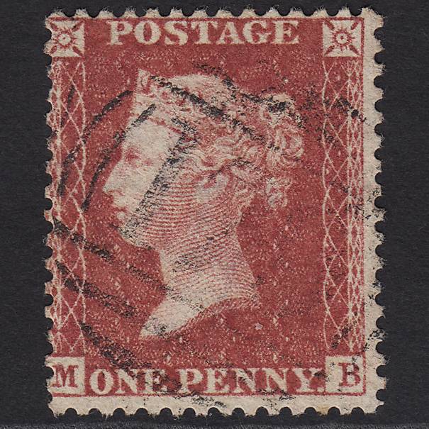 GB QV 1857 1d Rose-red (Plate 46) SG40-C10(1) MB GU Light Cancel