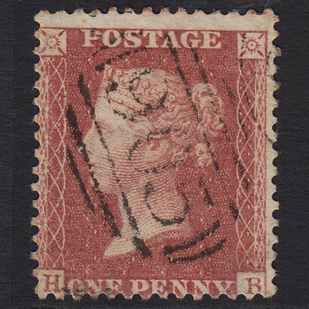 GB QV 1857 1d Rose-red (Plate 44) SG40-C10(1) HB GU Wolverhampton 905