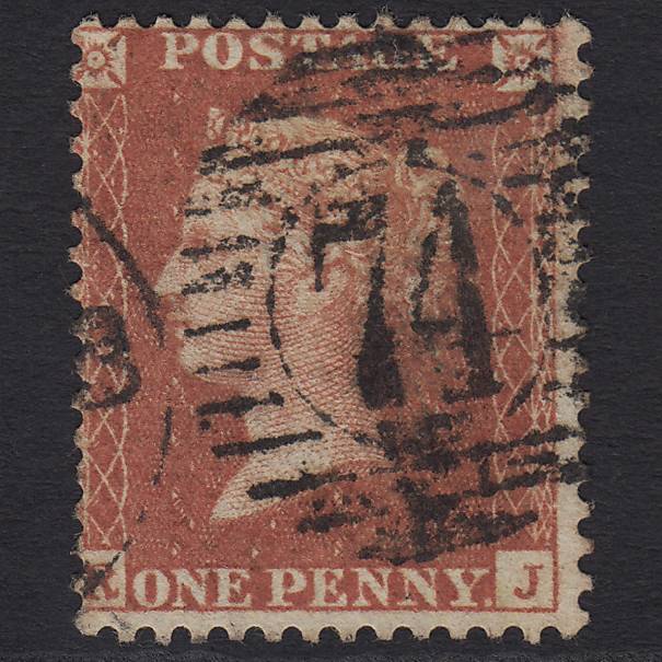 GB QV 1856 1d Red-brown (Plate 31) SG29-C8(1) RJ GU London D&S 74